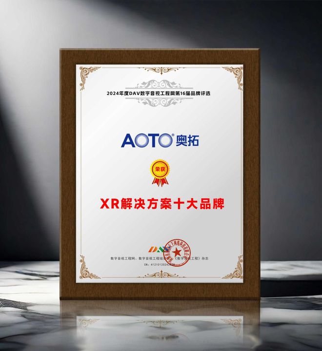 4年度XR解决方案十大品牌获奖名单出炉！瓦力棋牌试玩DAV年度品牌盛典 202(图6)